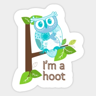 Blue owl Sticker